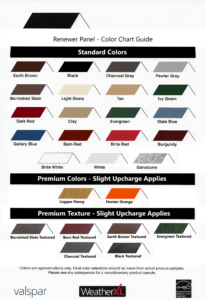 Color Charts - Plateau Metal Sales